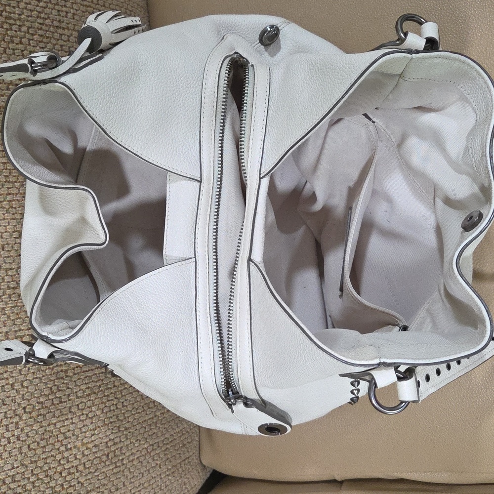COACH Authentic Shoulder Bag with pewter Studded Accents - Picture 5 of 8